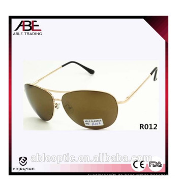 Europäische Stil Unisex-Metall-Sonnenbrille mit 10 Stück MOQ